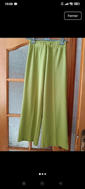 Pantalon habillé jambes larges 