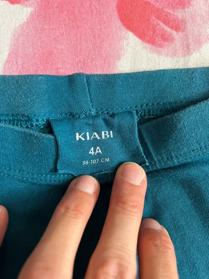 Legging long bleu canard - photo numéro 2