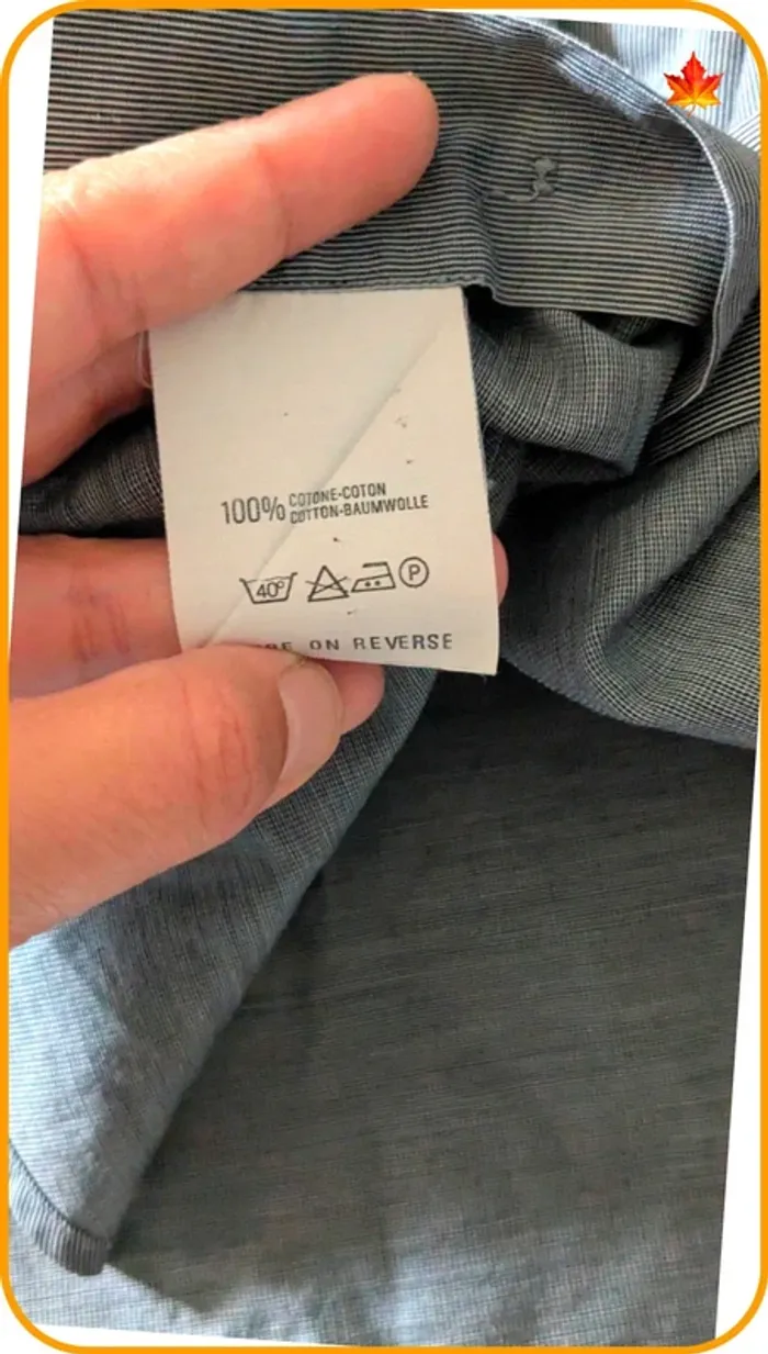 Chemise manches longues Cerruti homme 40 - photo numéro 5