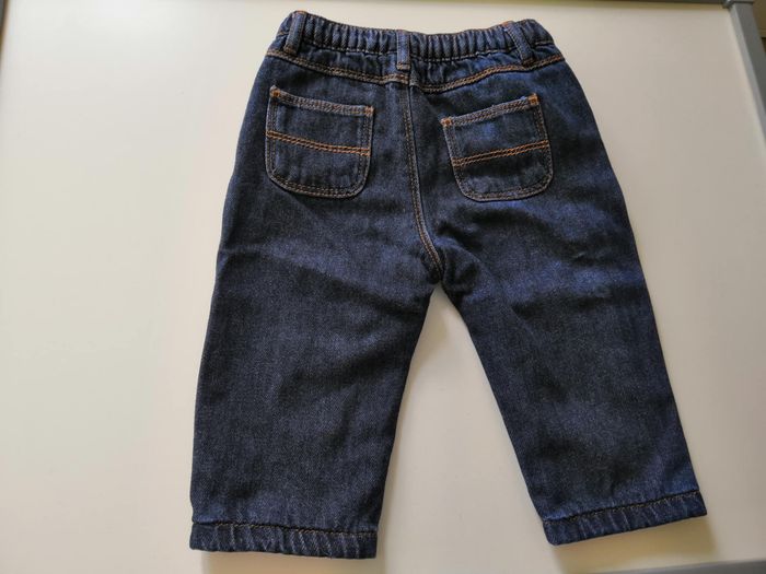Pantalon relax en denim (Jean Bleu brut) 6 mois (68 cm) Tape à l'Oeil - photo numéro 2