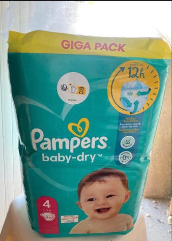 Pampers baby-dry giga pack taille 4
