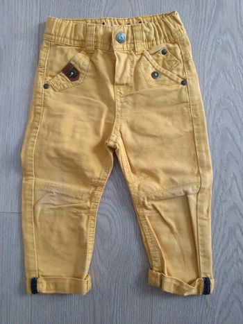 Pantalon jaune garçon TAO 12 mois