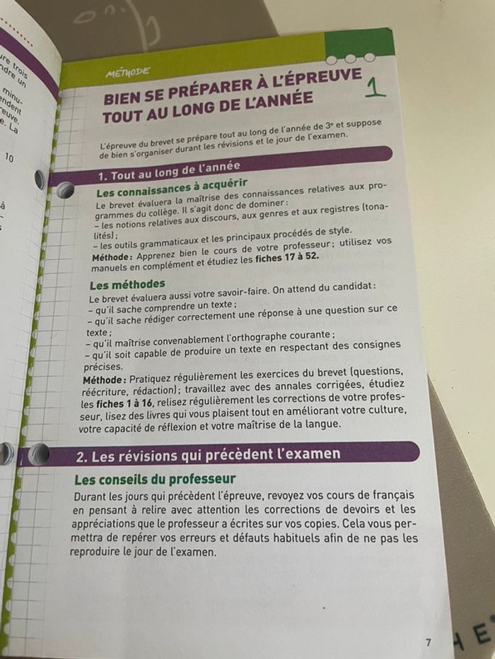 Brevet Français 3e: Fiches détachables - photo numéro 4