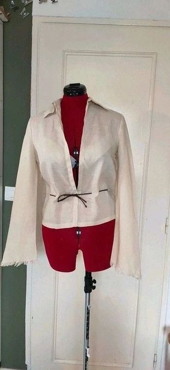 Cardigan original en ramie