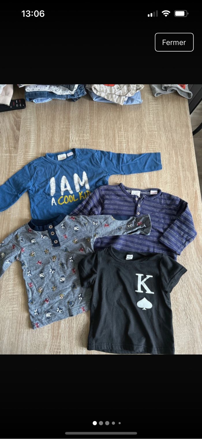 Lot t-shirt bébé garçon