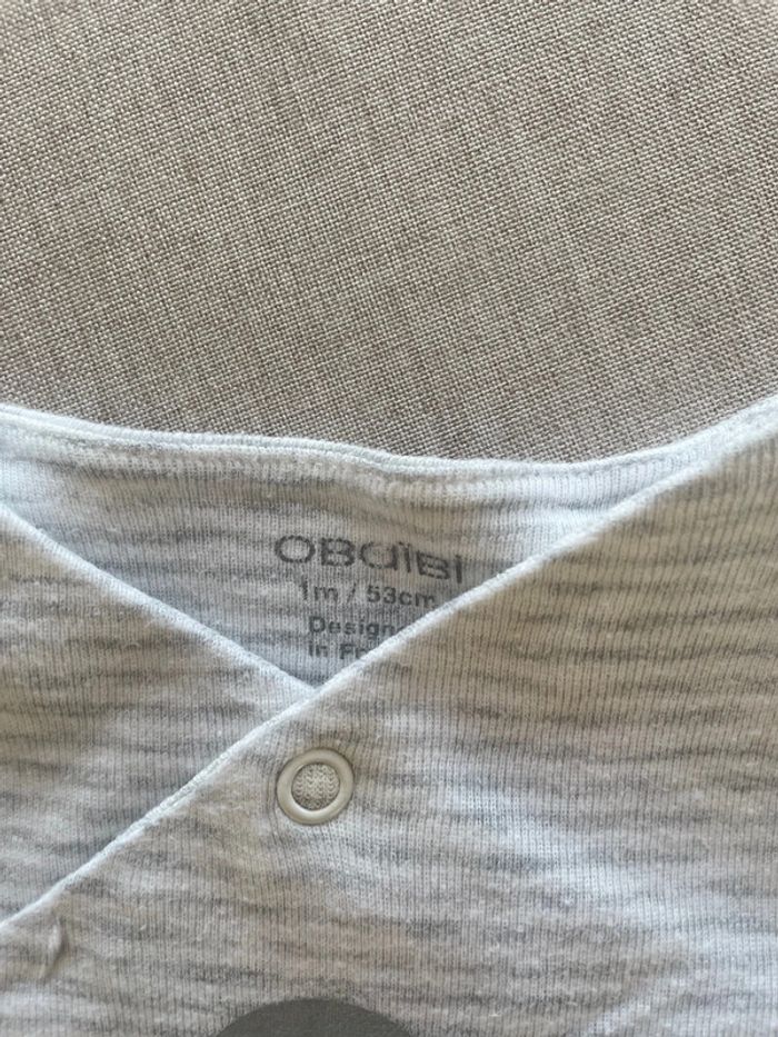 Lot de 2 bodys 1 mois - Mixte - photo numéro 5