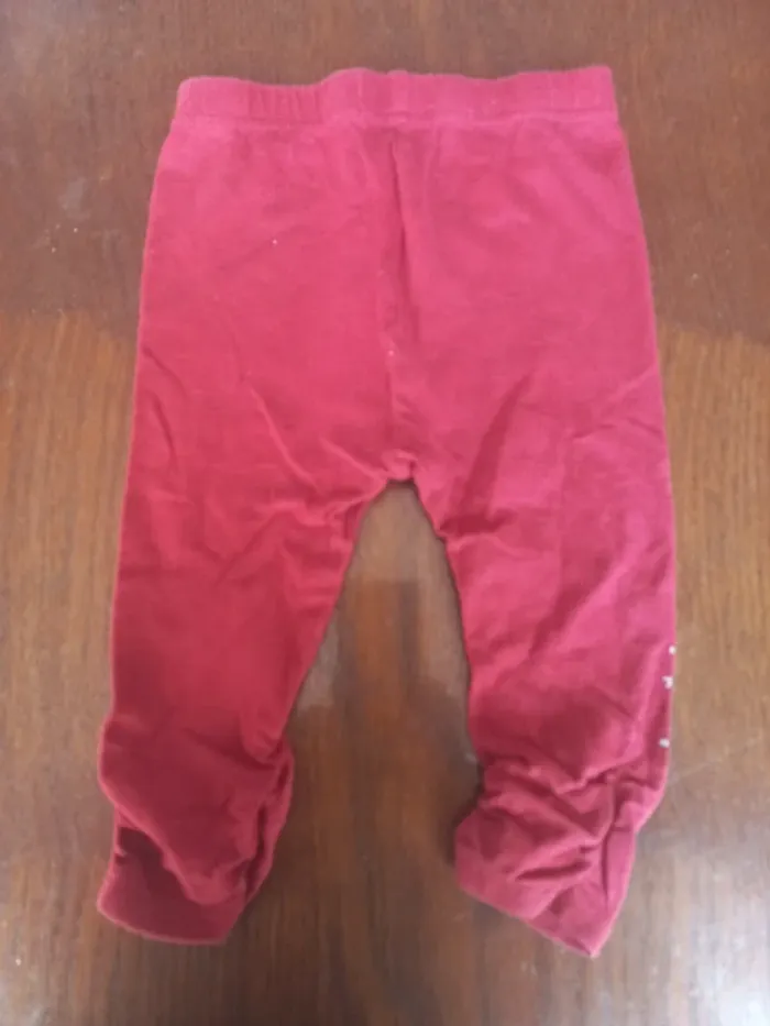 Legging rouge étoile Gémo 12mois 74cm - photo numéro 2