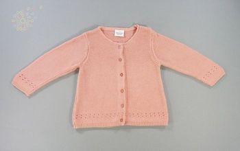 Gilet cardigan tricot rose TAPE À L'OEIL 18 mois 80 cm fille