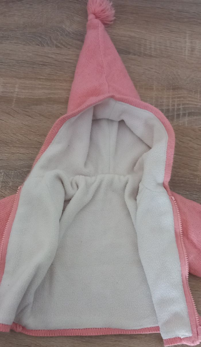 Gilet rose fille hiver taille 50 cm ( naissance) - photo numéro 2