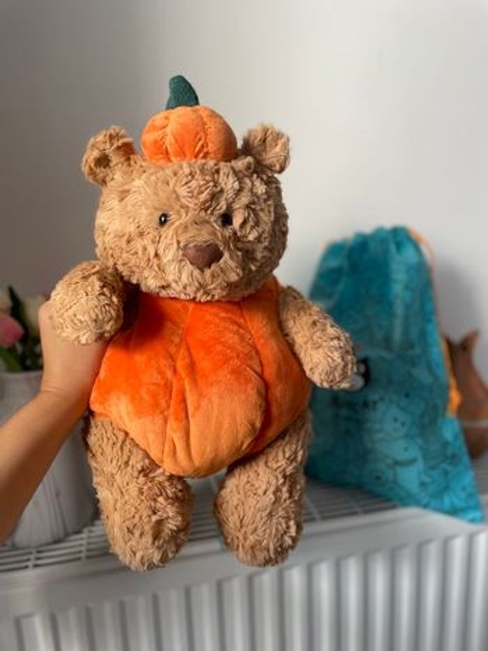 Peluche jellycat Ours Bartholomew Citrouilles 🎃