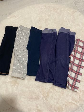 Lot de leggings bébé fille 18 mois – TBE