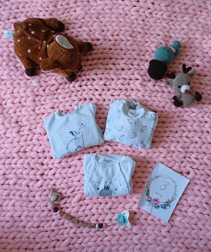 Lot de 3 pyjamas épais