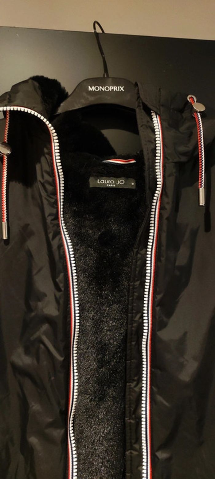 Blouson long noir fourré Laura Jo - photo numéro 8