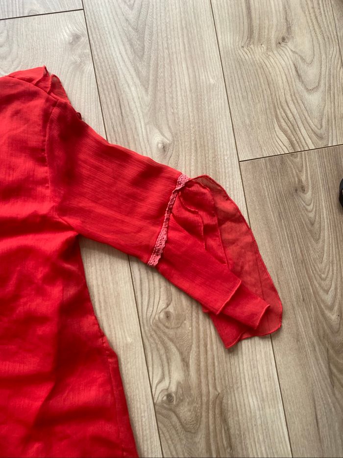 Haut manches 3/4 rouge - photo numéro 9