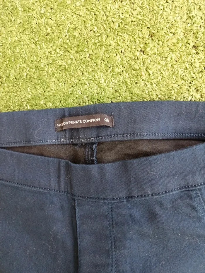 Pantalon bleu marine Fashion Prívate Company taille 40 coupe skinny - photo numéro 2