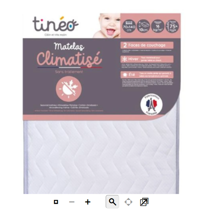 Lit évolutif maternelle gris avec barrière Homifab + matelas + alèse 70x140 - photo numéro 10