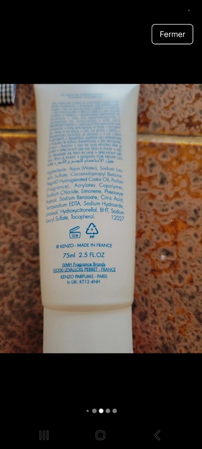 Gel douche Kenzo - photo numéro 3