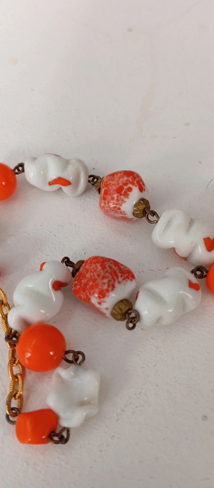 Collier orange vintage - photo numéro 5