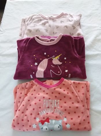 Lot de 3 grenouillères