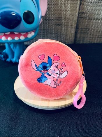 Porte-monnaie Stitch rose