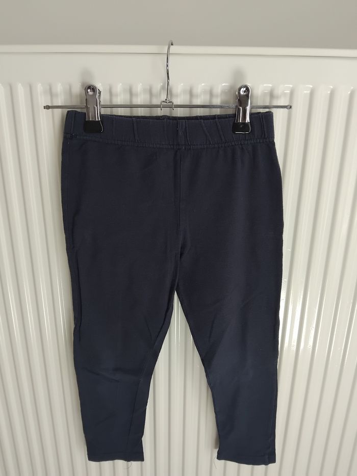 Legging bleu marine fille 6/7 ans - photo numéro 2