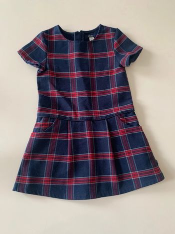Robe à carreaux 4 ans