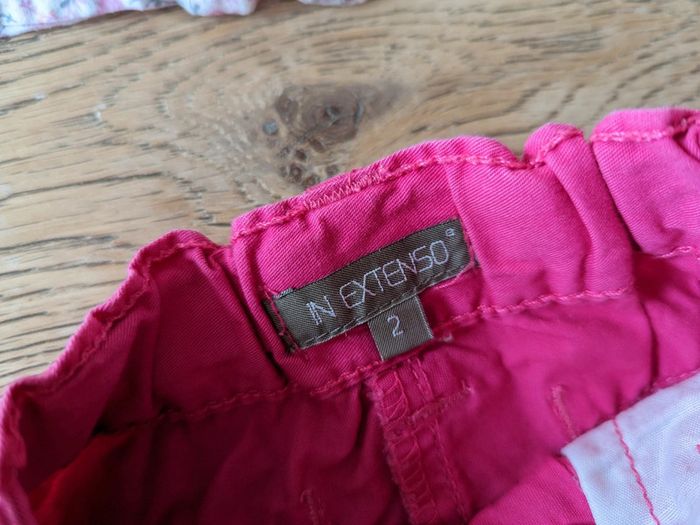 Ensemble short débardeur rose 2 ans - photo numéro 2