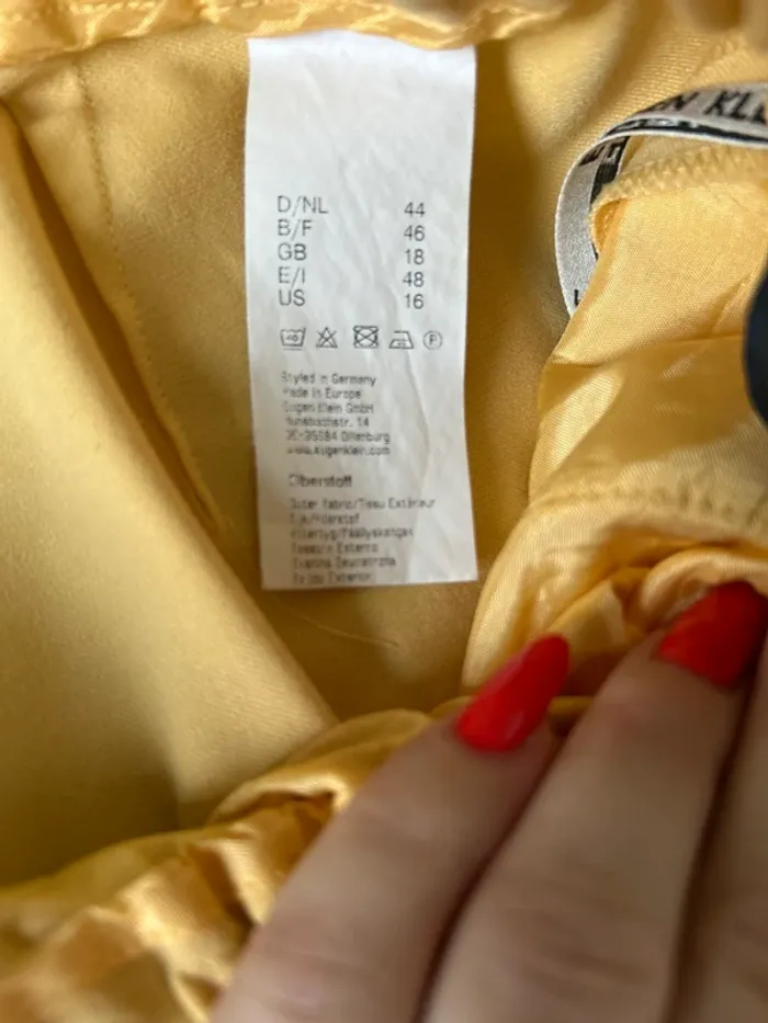 Pantalon ajusté jaune eugen Klein taille 46 - photo numéro 7
