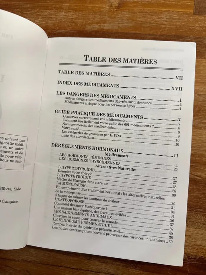 Livre le guide de 601 médicaments ce qu’ils font leur effet secondaire et leur alternative naturel - photo numéro 6