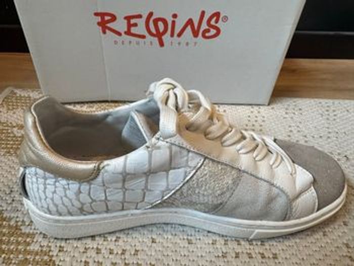 Baskets beige et dorées - photo numéro 3