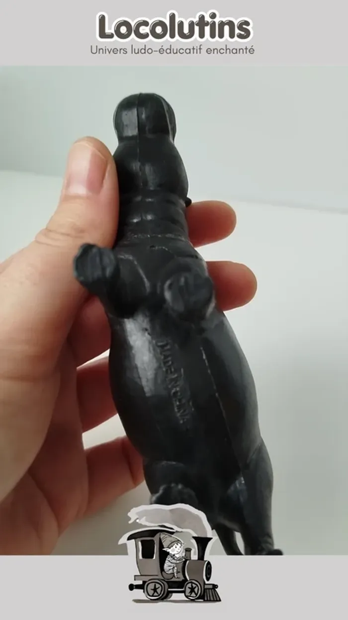 🚂 Figurine hippopotame ▪ plastique solide creux - photo numéro 2