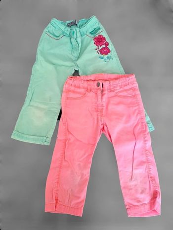 Lot 2 pantacourts fille