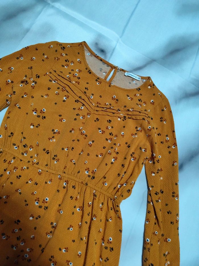 Robe moutarde lulu castagnette taille 10 ans - photo numéro 3