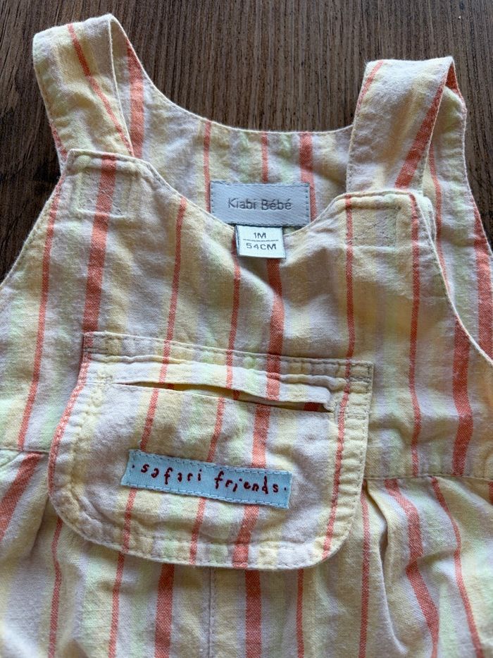Salopette Kiabi bébé 1 mois 54 cm safari friends Coton - photo numéro 2
