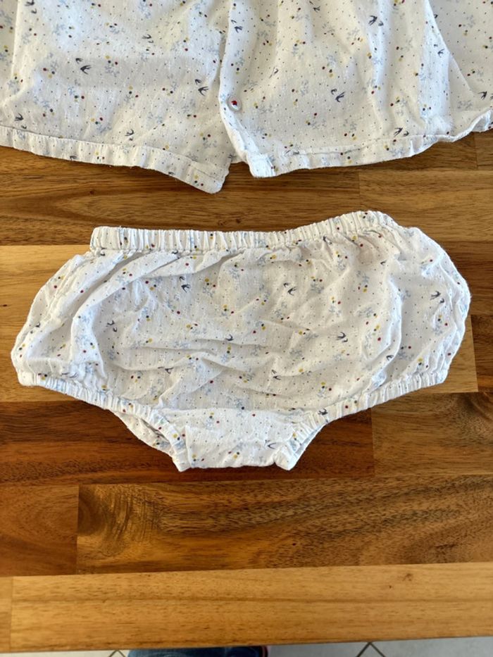 Robe blanche et culotte assortie - photo numéro 8