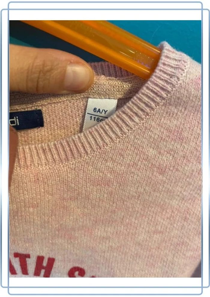 Magnifique pull rose 6 ans okaïdi - photo numéro 4