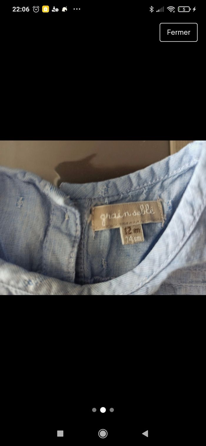 Robe légère grain de blé 12 mois - photo numéro 2