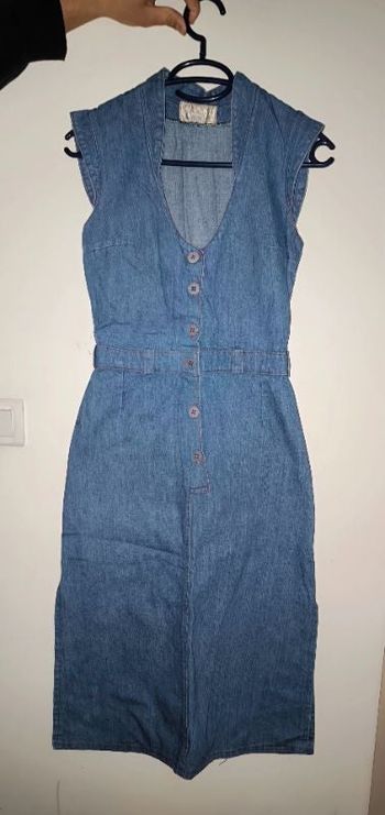 Superbe robe longue vintage en jeans taille 38