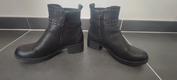 Paires de bottines noires taille 38 - photo numéro 3