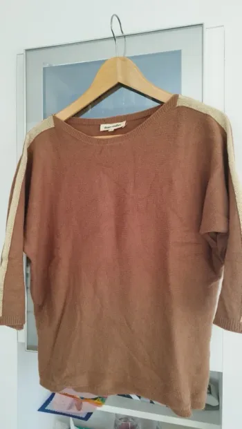 Pull marron grain de malice