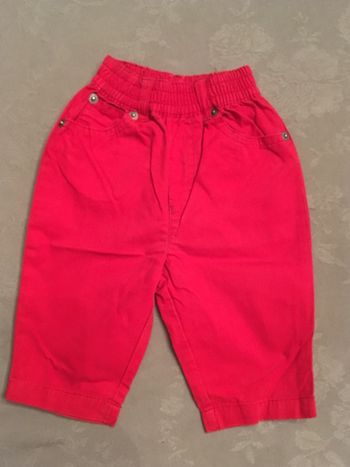 Pantalon Kiabi 3 mois rouge