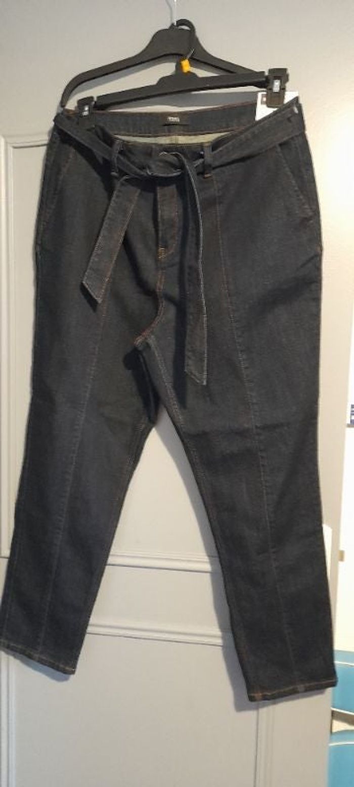 Jean ample bleu marine