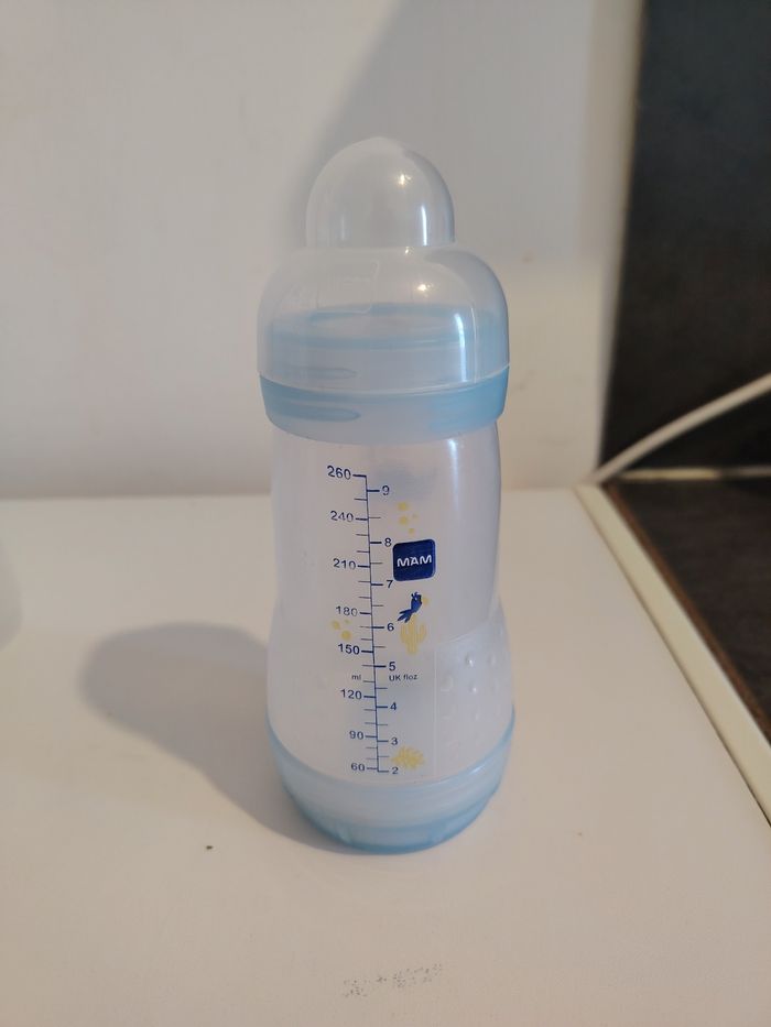 Lot de 3 biberons sans tétines 260 ml anti colique MAM - photo numéro 2