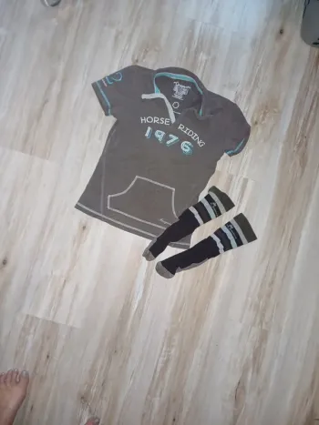 Polo et chaussettes equitation 10 ans