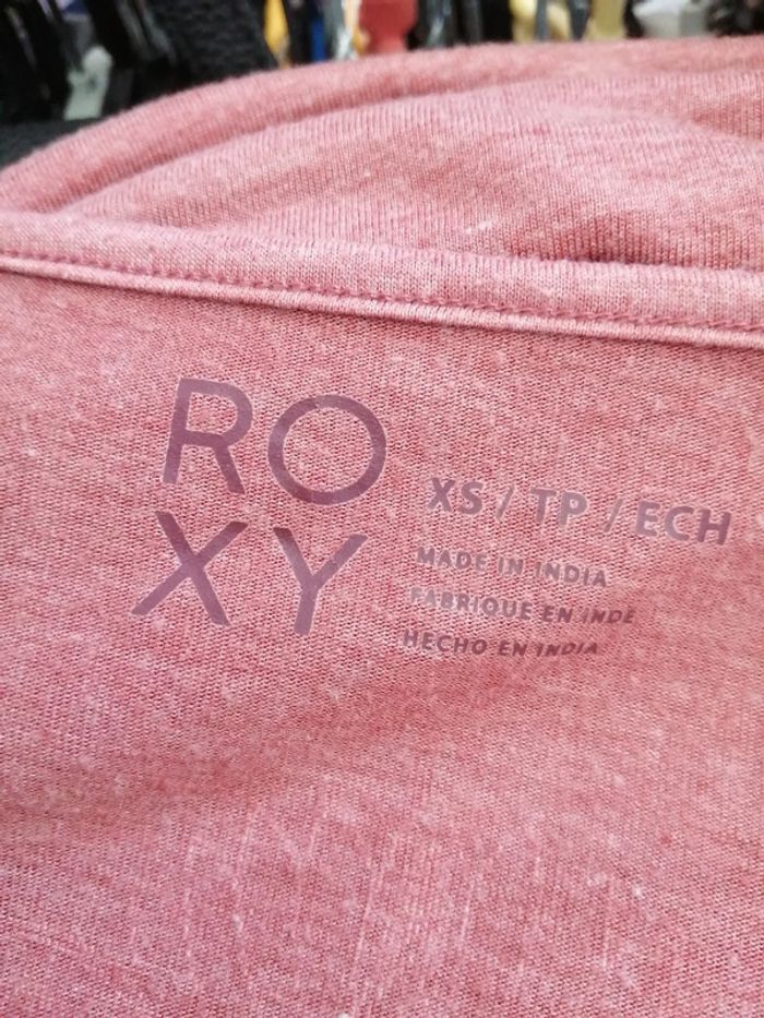 Tee-shirt vieux rose mandala blanc dans le dos et logo brodé / roxy / (XS) - photo numéro 7