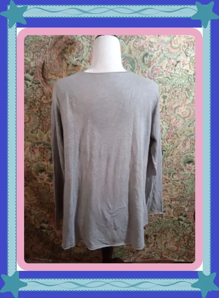 Precioso jersey gris con estampado de atrapasueños - photo numéro 3