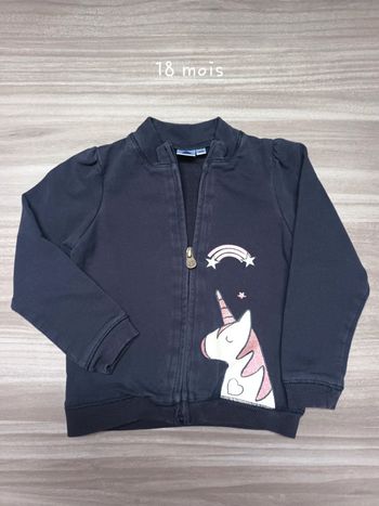 Gilet zippé Z T18mois