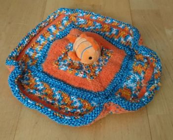 Doudou poisson au tricot