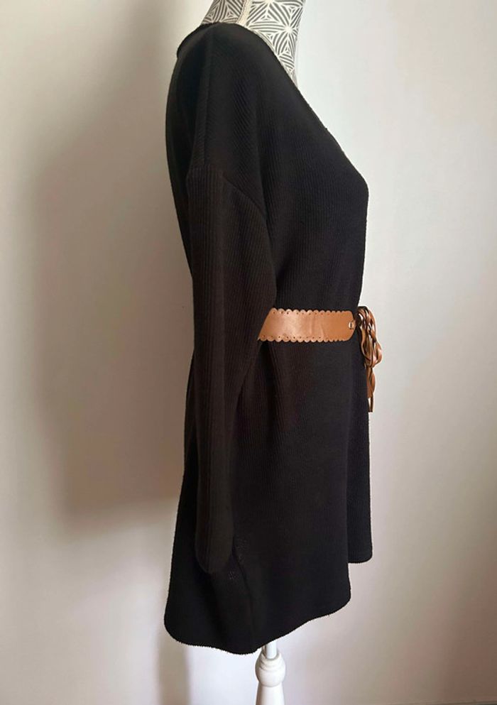 Robe pull noir + ceinture Shein - photo numéro 2