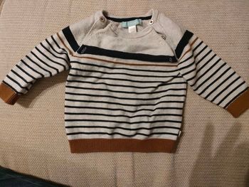 Pull rayé garçon